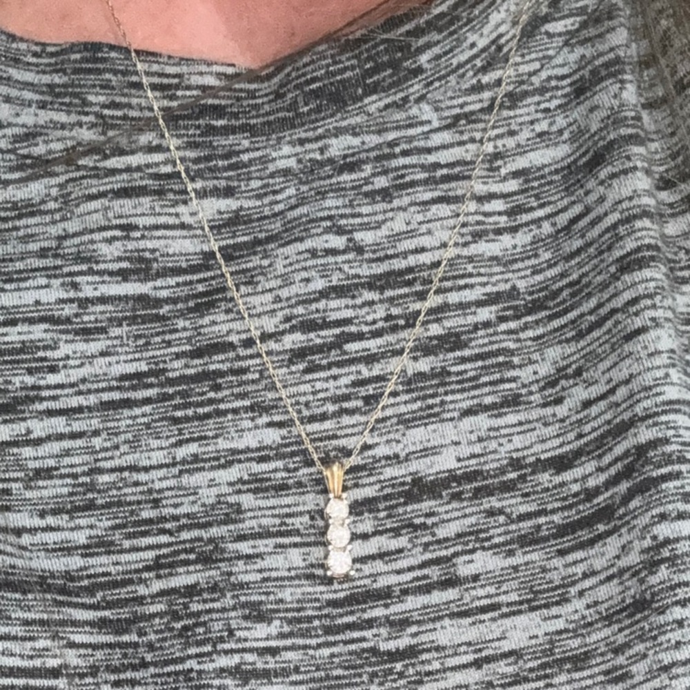 Gold and Silver Pendant Necklace